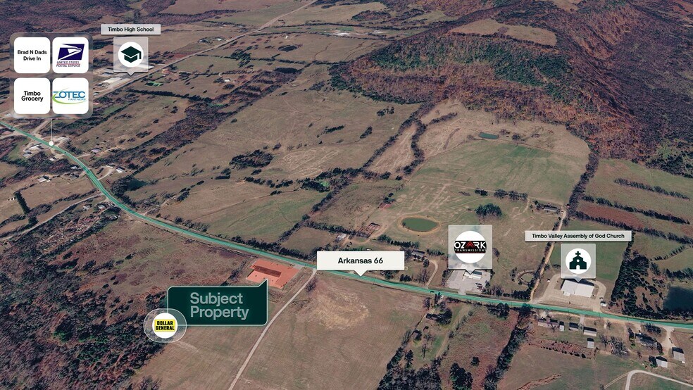 7427 Highway 66, Timbo, AR à vendre - Photo de l’immeuble – Image 3 sur 3