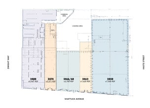2450 Shattuck Ave, Berkeley, CA à louer Plan d’étage– Image 2 sur 5
