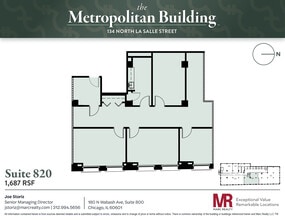 134 N LaSalle St, Chicago, IL à louer Plan d’étage– Image 1 sur 1