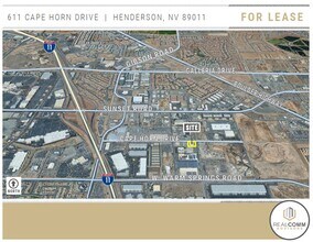 611 Cape Horn Dr, Henderson, NV - Vue aérienne vue de carte