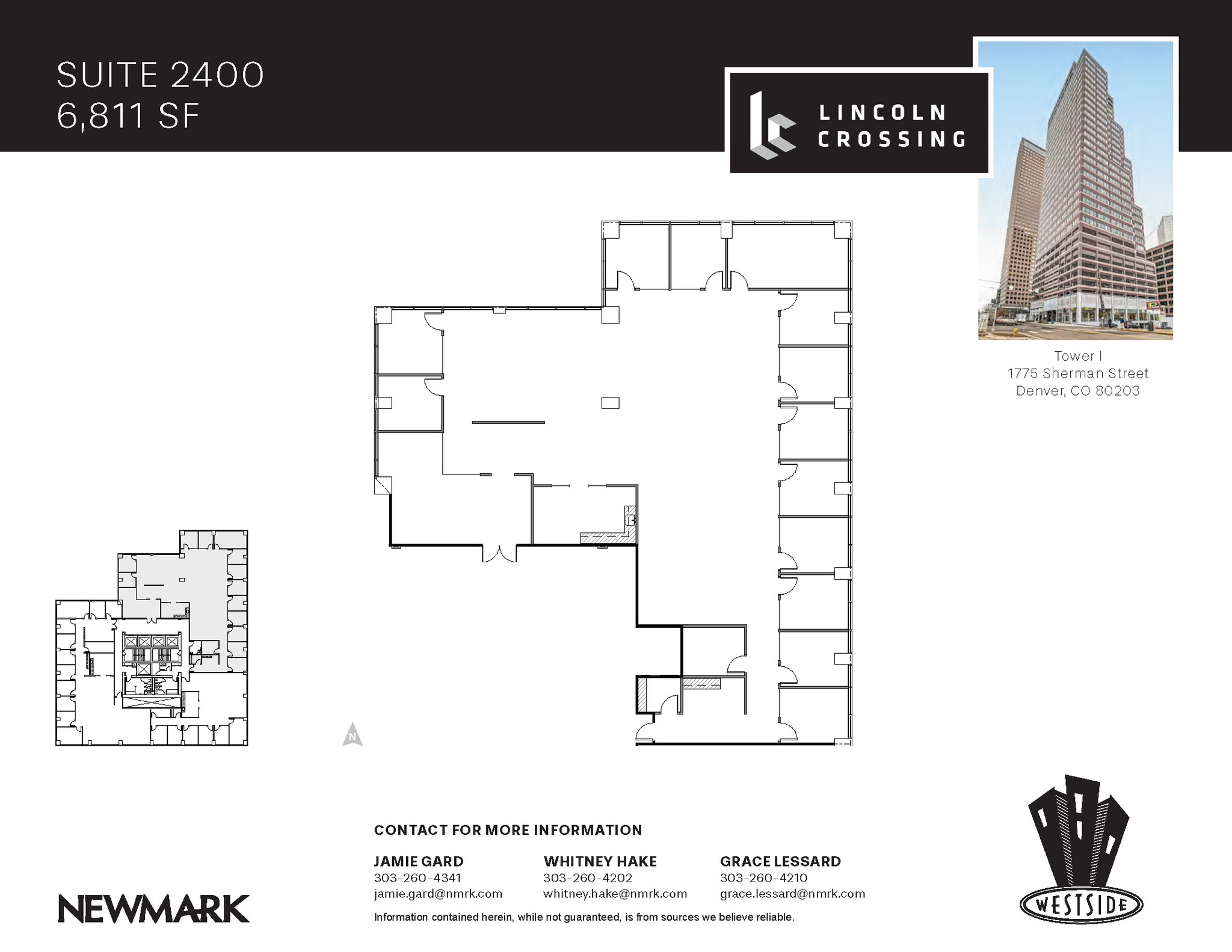 1775 Sherman St, Denver, CO à louer Plan d’étage– Image 1 sur 4