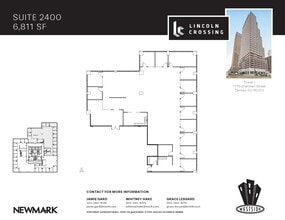 1775 Sherman St, Denver, CO à louer Plan d’étage– Image 1 sur 4