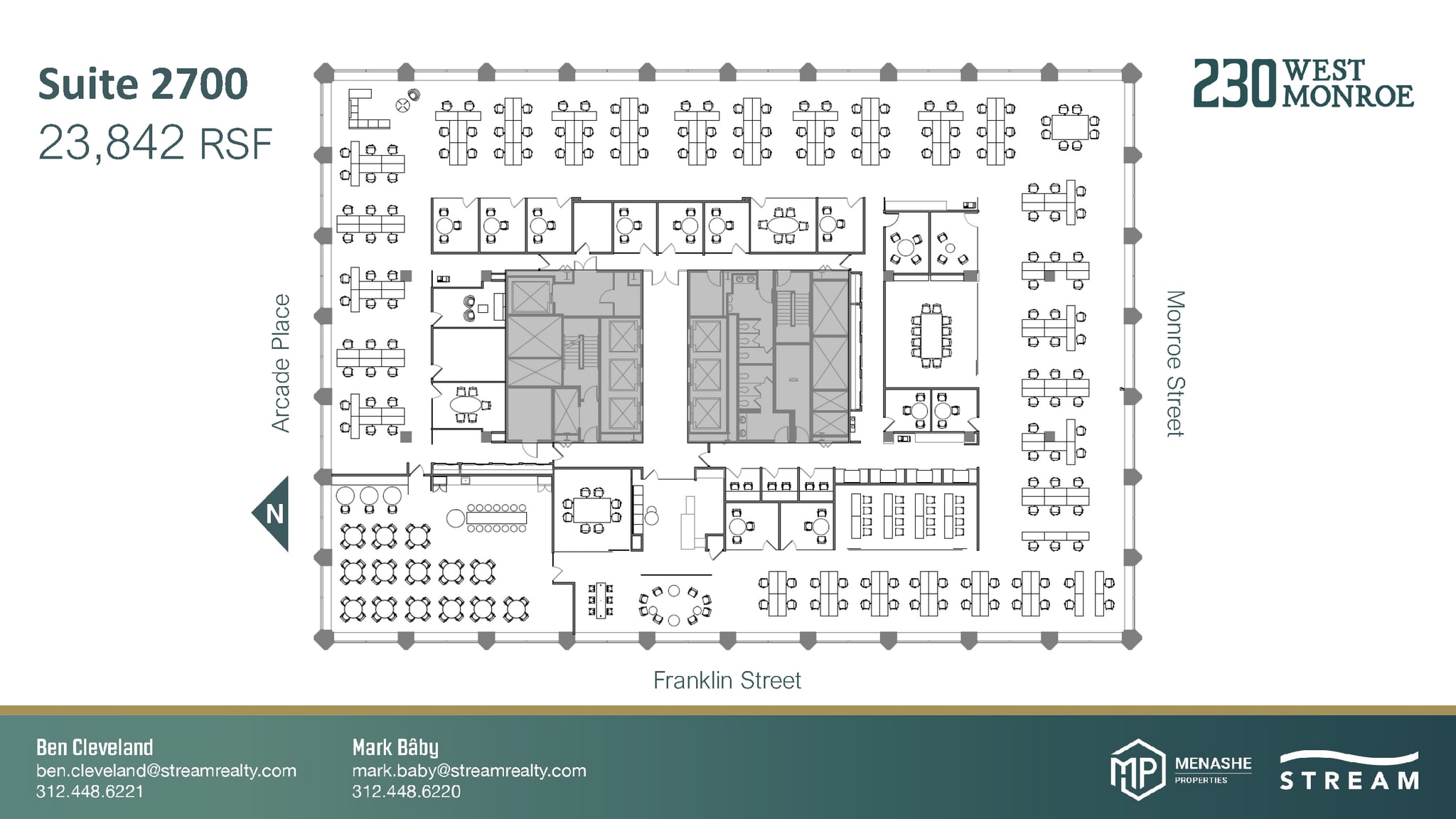 230 W Monroe St, Chicago, IL à louer Plan d’étage– Image 1 sur 1