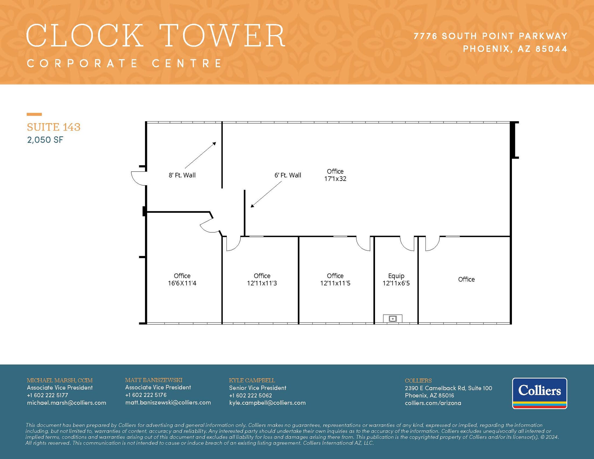 7776 S Pointe Pky W, Phoenix, AZ à louer Plan d’étage– Image 1 sur 1