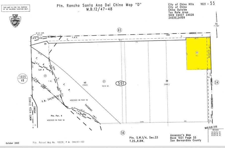 14920 Telephone Ave, Chino, CA à louer - Plan cadastral – Image 3 sur 3