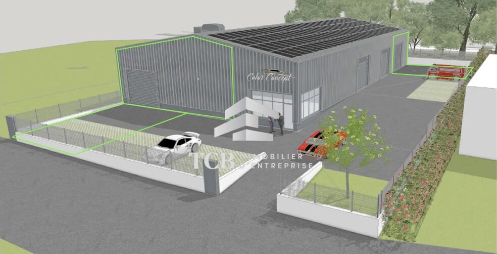 Local d’activités dans Casson à louer - Photo de l’immeuble – Image 1 sur 3