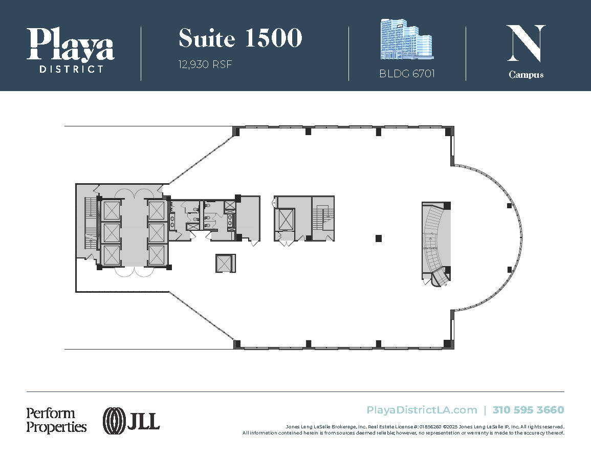 6100 Center Dr, Los Angeles, CA à louer Plan d’étage– Image 1 sur 1