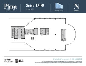 6100 Center Dr, Los Angeles, CA à louer Plan d’étage– Image 1 sur 1