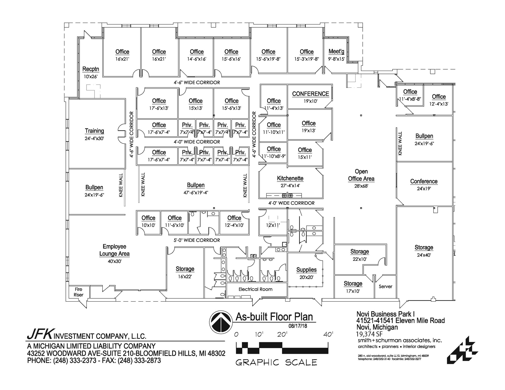 41441-41541 W 11 Mile Rd, Novi, MI à louer Plan d’étage– Image 1 sur 1