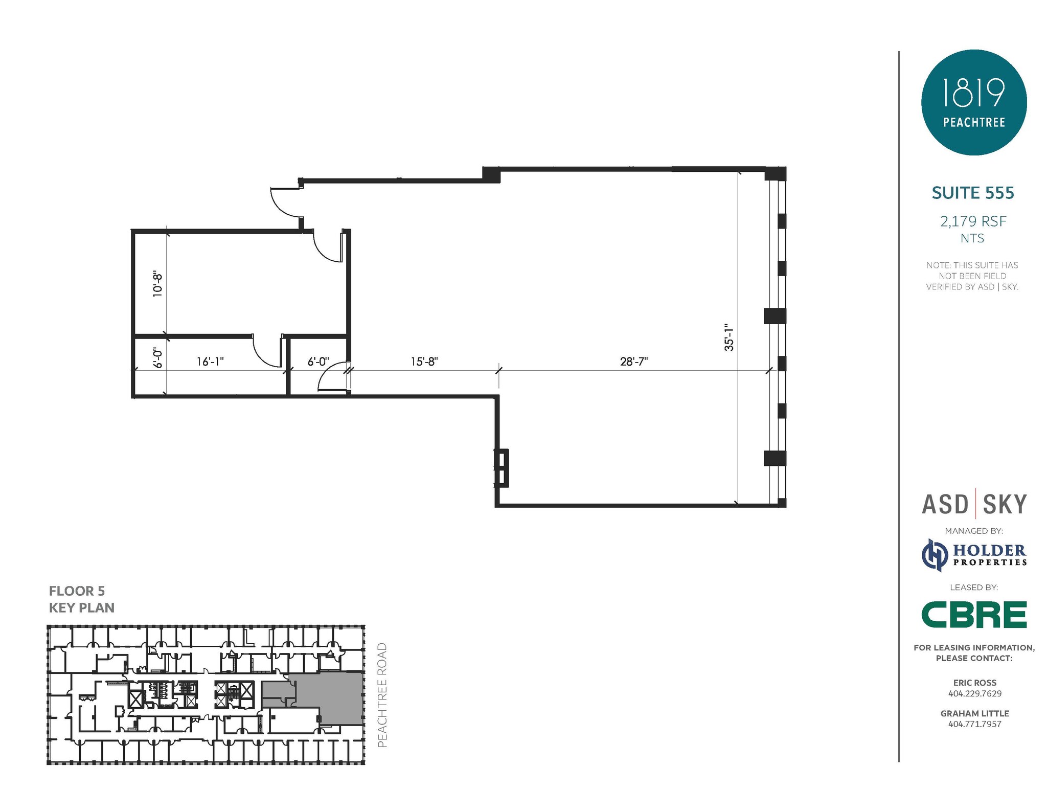 1819 Peachtree Rd NE, Atlanta, GA à louer Plan d’étage– Image 1 sur 18