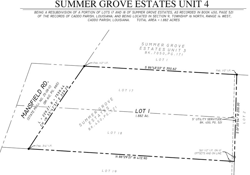 9433 Mansfield Rd, Shreveport, LA à vendre - Plan cadastral – Image 3 sur 3