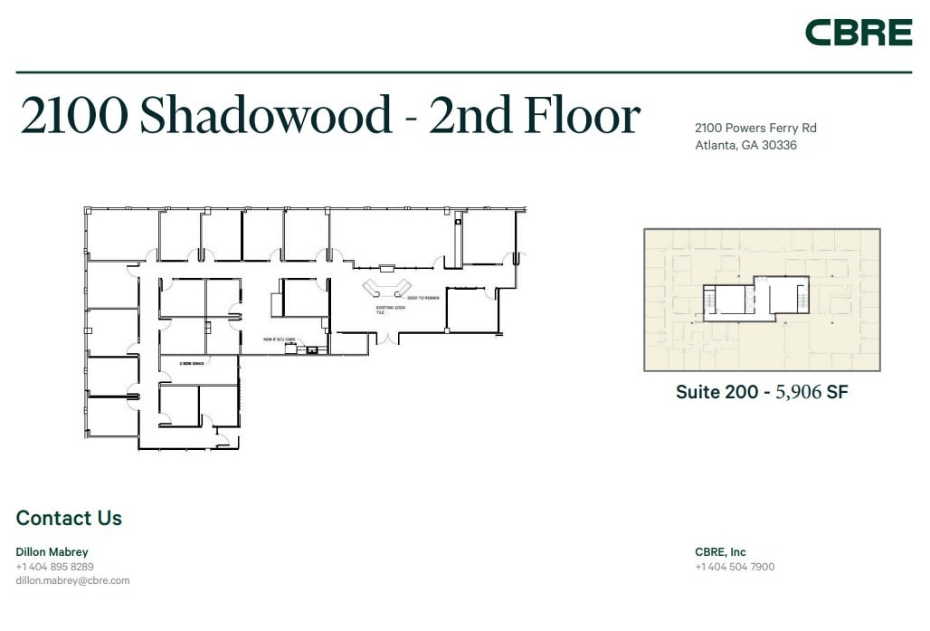 2100 Powers Ferry Rd SE, Atlanta, GA à louer Plan d’étage– Image 1 sur 1