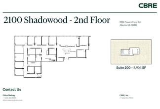 2100 Powers Ferry Rd SE, Atlanta, GA à louer Plan d’étage– Image 1 sur 1