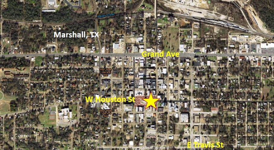 104 E Houston St, Marshall, TX à vendre - Aérien – Image 3 sur 3
