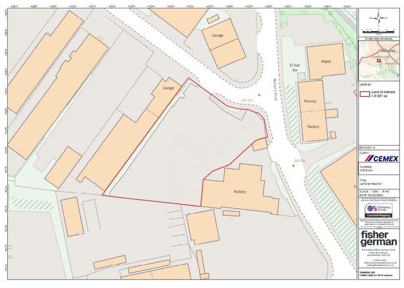 Land off Heanor Gate Rd, Heanor à louer - Plan de site – Image 2 sur 2