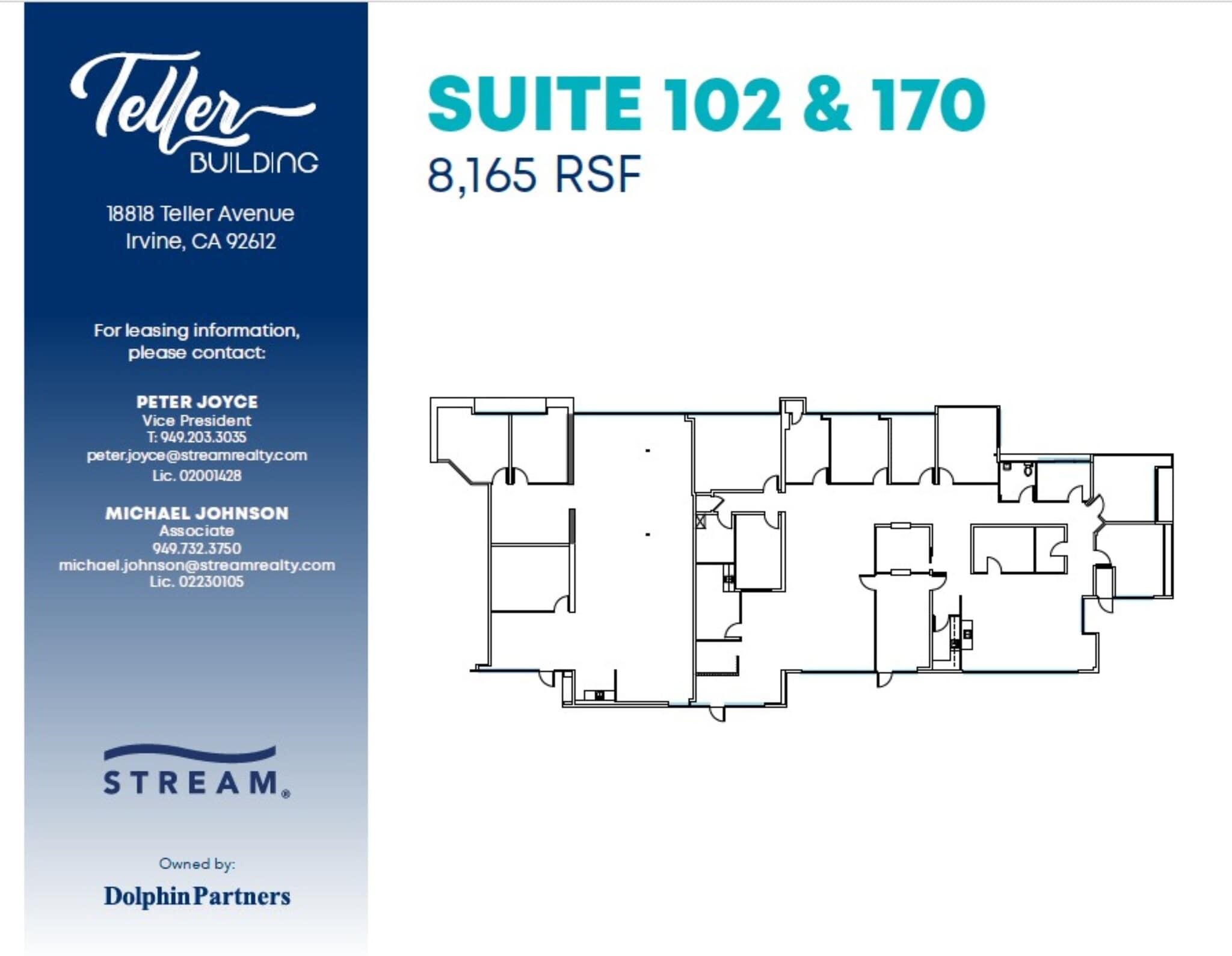 18818 Teller Ave, Irvine, CA à louer Plan d’étage– Image 1 sur 2