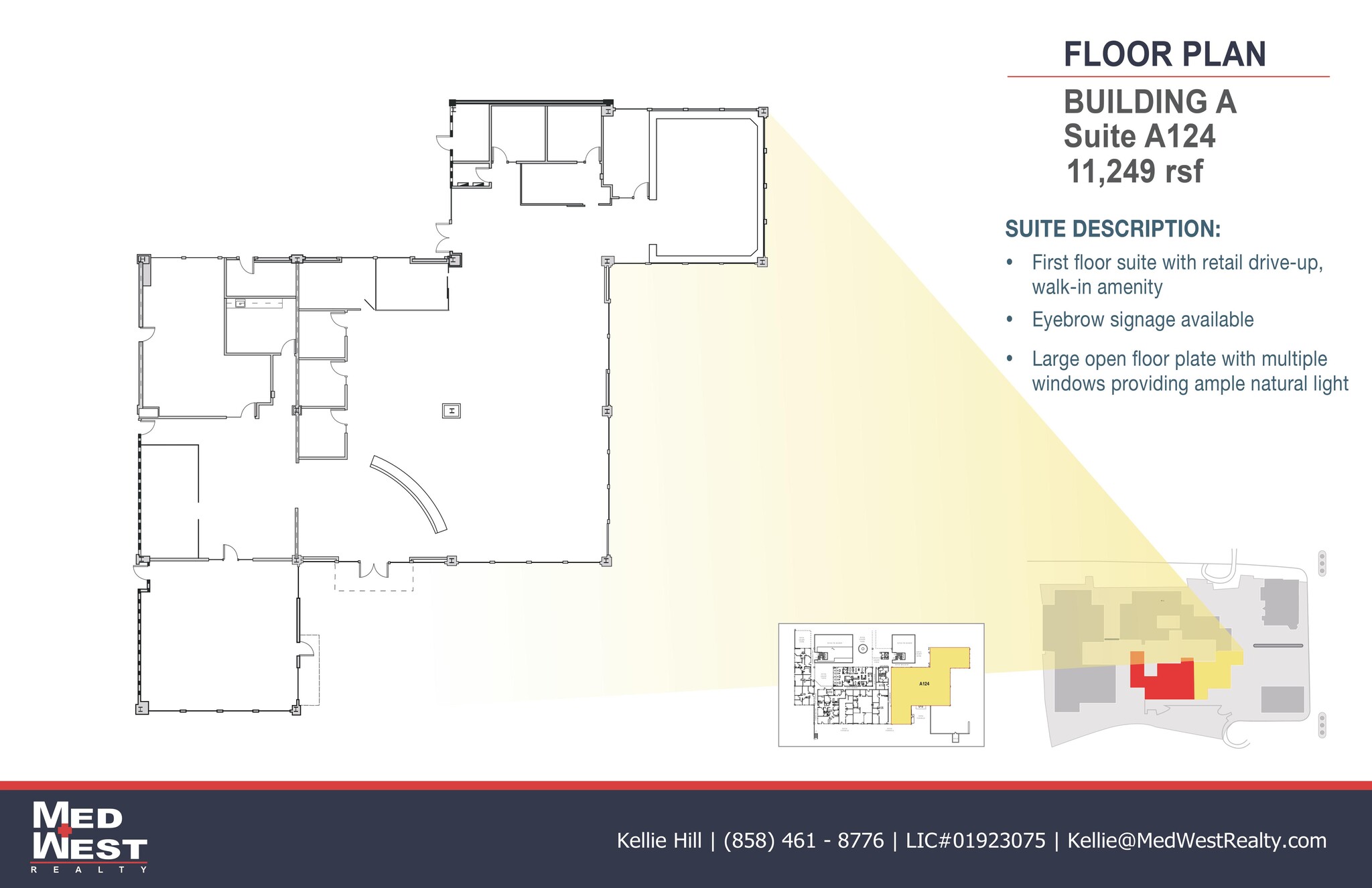 8950 Villa La Jolla Dr, La Jolla, CA à louer Plan d’étage– Image 1 sur 1