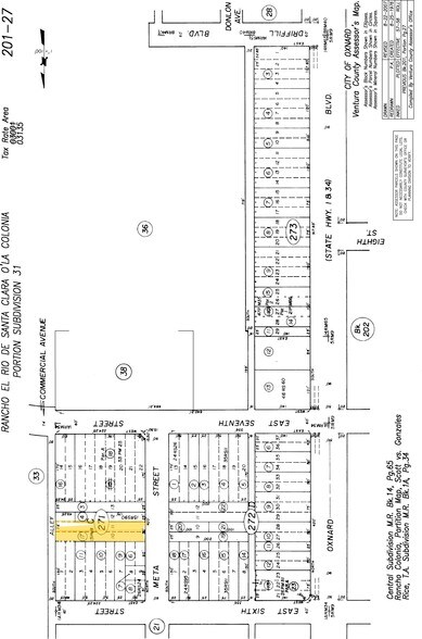 635 Meta St, Oxnard, CA à vendre - Plan cadastral – Image 3 sur 7