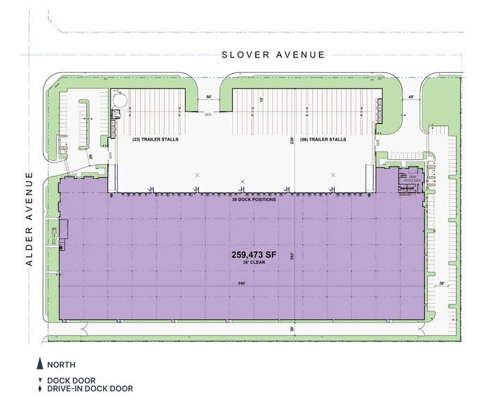 17713 Slover Ave, Bloomington, CA à louer - Plan de site – Image 1 sur 2