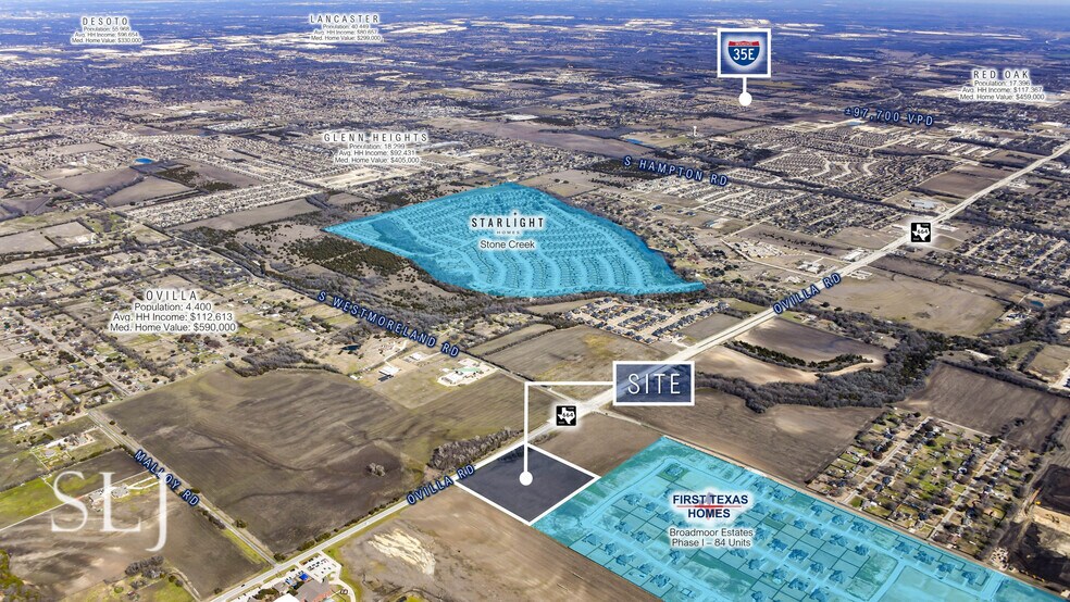 FM 664, Ovilla, TX à vendre - Aérien – Image 2 sur 7
