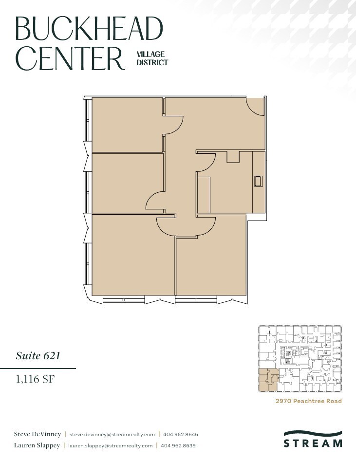 2970 Peachtree Rd NW, Atlanta, GA à louer Plan d’étage– Image 1 sur 1