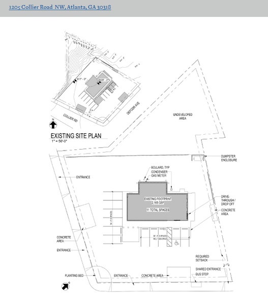 1205 NW Collier Rd, Atlanta, GA à louer - Plan de site – Image 3 sur 3