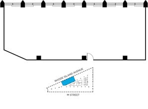 1730 Rhode Island Ave NW, Washington, DC à louer Plan d’étage– Image 1 sur 1