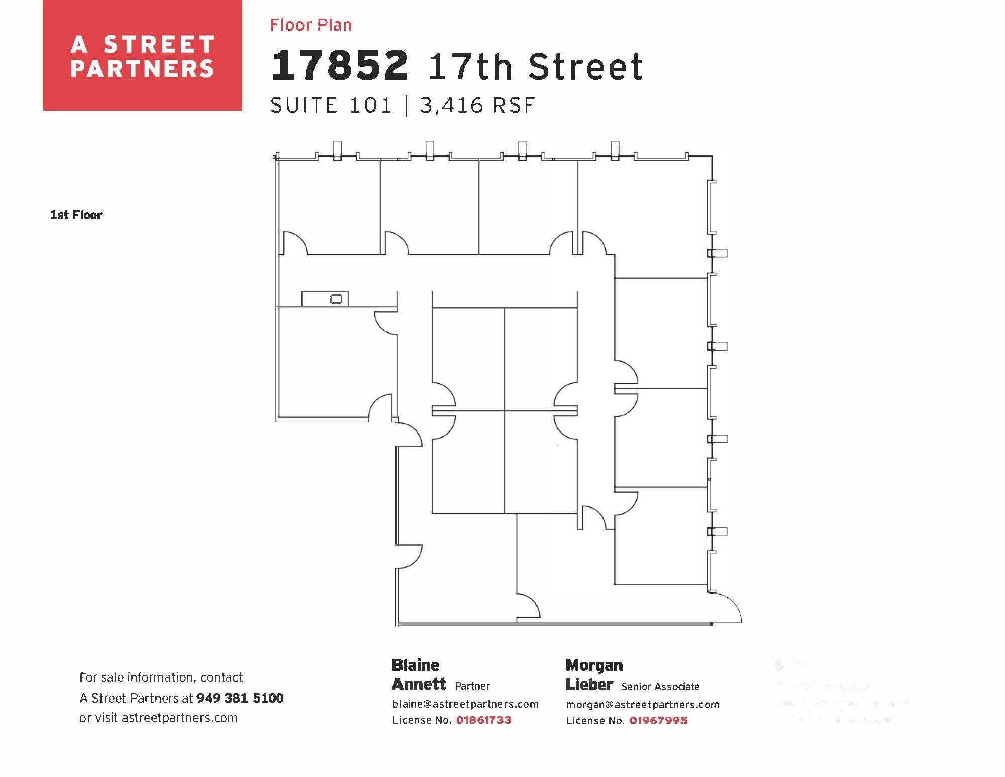 17852 E 17th St, Tustin, CA à louer Plan d’étage– Image 1 sur 1