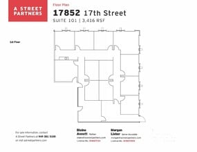 17852 E 17th St, Tustin, CA à louer Plan d’étage– Image 1 sur 1