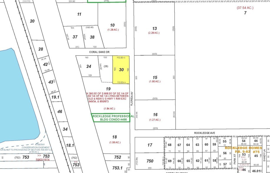 211 Coral Sands Dr, Rockledge, FL à vendre - Plan cadastral – Image 3 sur 3