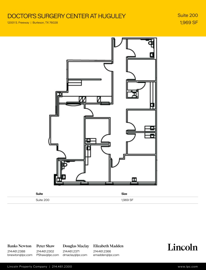 12001 South Fwy, Burleson, TX à louer Plan d’étage– Image 1 sur 1
