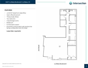 4730 3rd St, La Mesa, CA à louer Plan d’étage– Image 1 sur 2