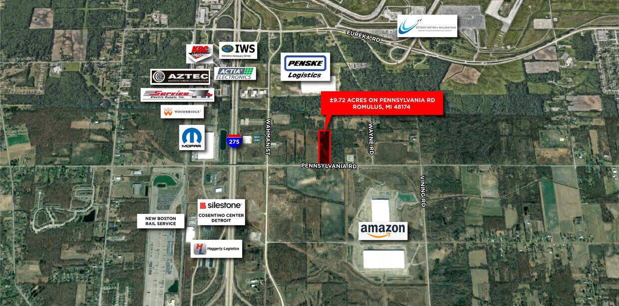 Pennsylvania Rd, Romulus, MI à vendre Photo principale– Image 1 sur 3