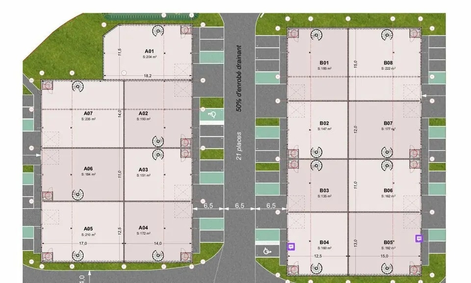 Local d'activités dans Normanville à vendre - Plan de site – Image 2 sur 3