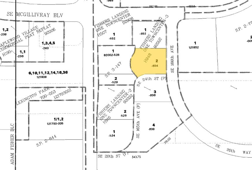 16508 SE 24th St, Vancouver, WA à louer - Plan cadastral – Image 2 sur 5