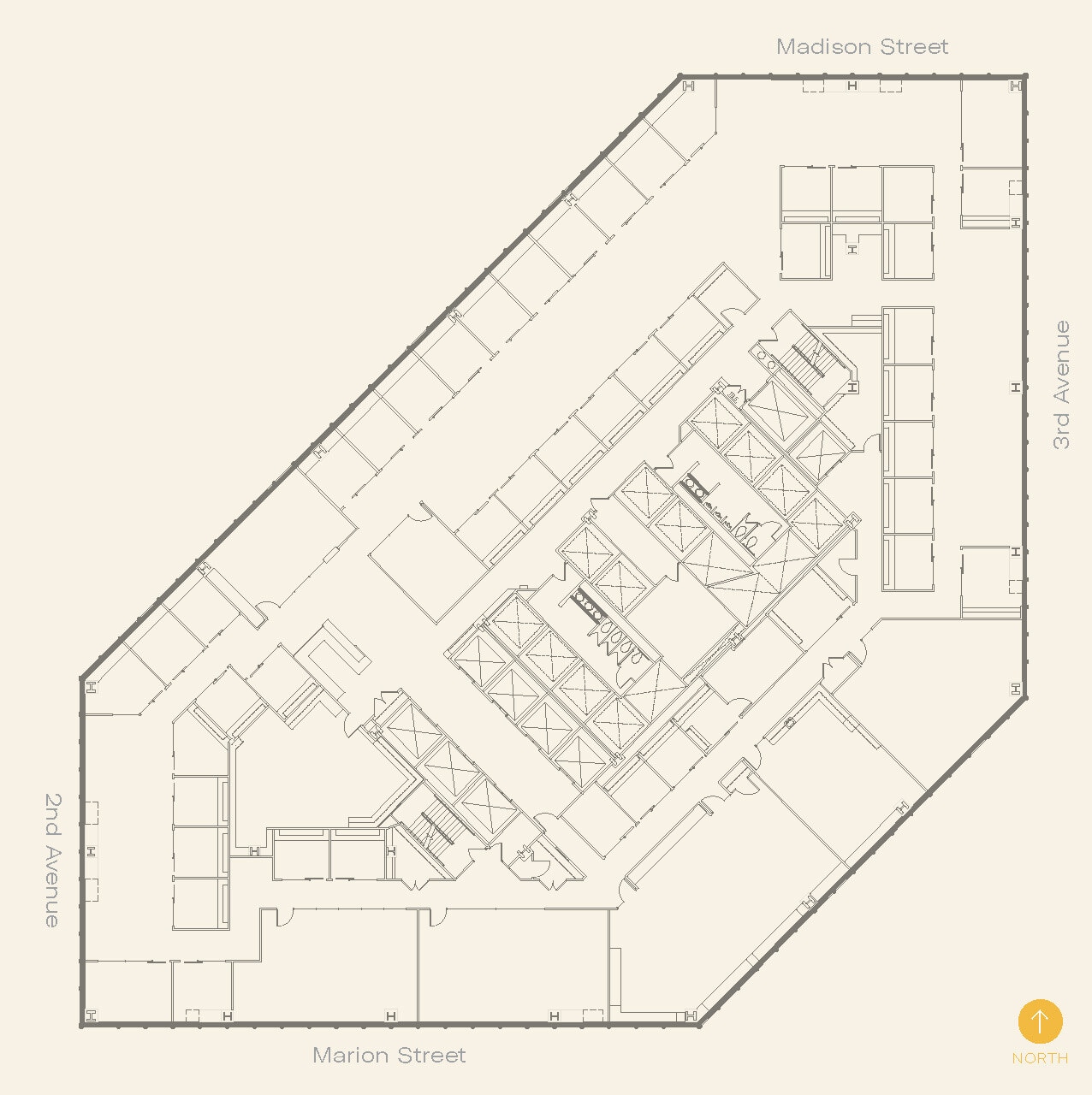 999 3rd Ave, Seattle, WA à louer Plan d’étage– Image 1 sur 1