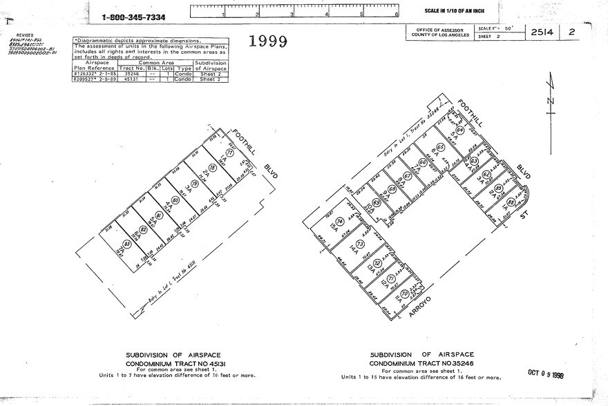 12846-12855 Foothill Blvd, Sylmar, CA à vendre - Plan cadastral – Image 2 sur 12