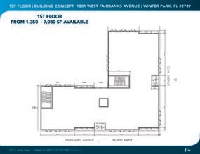 1801 W Fairbanks Ave, Winter Park, FL à louer Plan d’étage– Image 1 sur 1