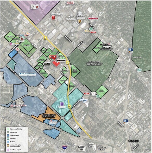 2515-2555 Inwood Rd, Dallas, TX à louer - Aérien – Image 3 sur 13