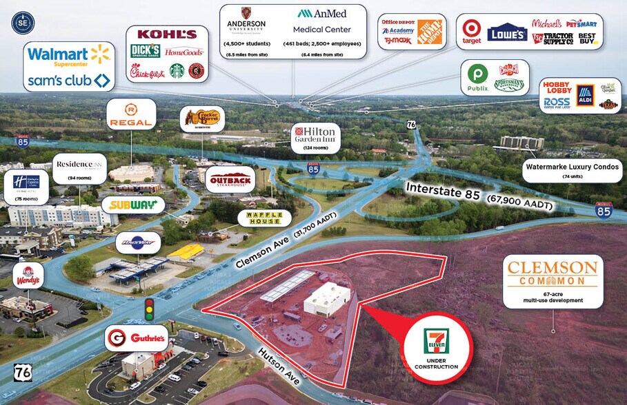 0 Commons Hwy, Anderson, SC à vendre - Aérien – Image 2 sur 7