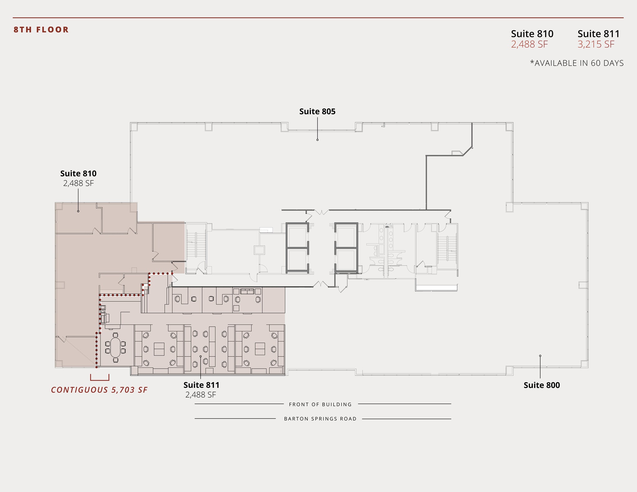 811 Barton Springs Rd, Austin, TX à louer Plan de site– Image 1 sur 1