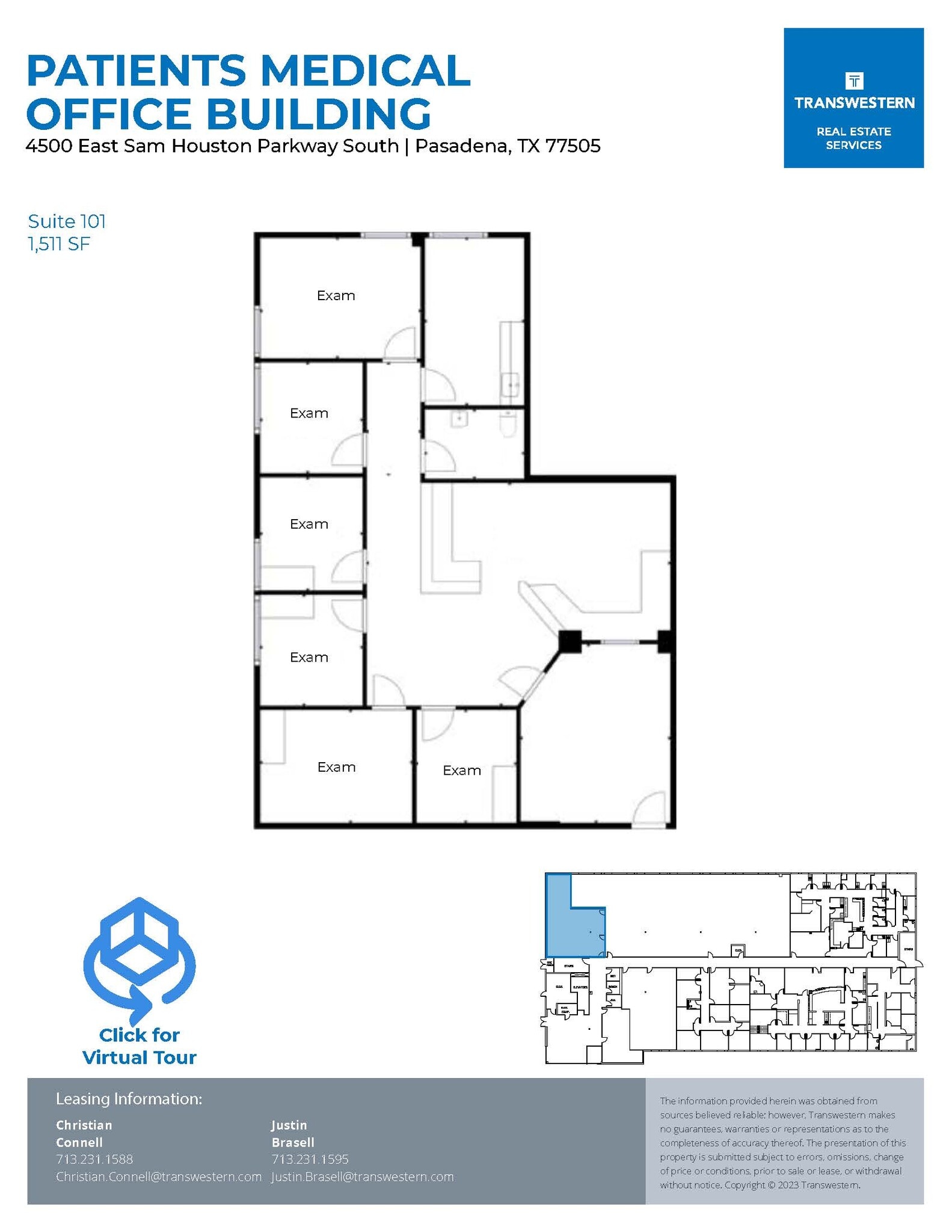 4500 E Sam Houston Pky S, Pasadena, TX à louer Plan d’étage– Image 1 sur 1