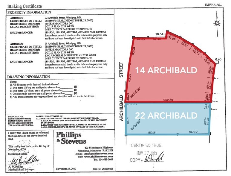 14 & 22 Archibald Street portefeuille de 2 biens à vendre sur LoopNet.fr - Plan de site – Image 2 sur 2