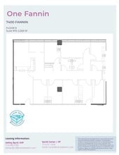 7400 Fannin St, Houston, TX à louer Plan d’étage– Image 1 sur 1