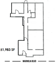 14116-14120 Magnolia Blvd, Sherman Oaks, CA à louer Plan d’étage– Image 2 sur 2