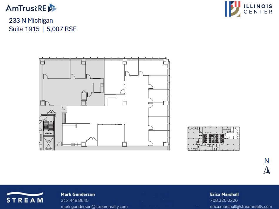 233 N Michigan Ave, Chicago, IL à louer Plan d’étage– Image 1 sur 1