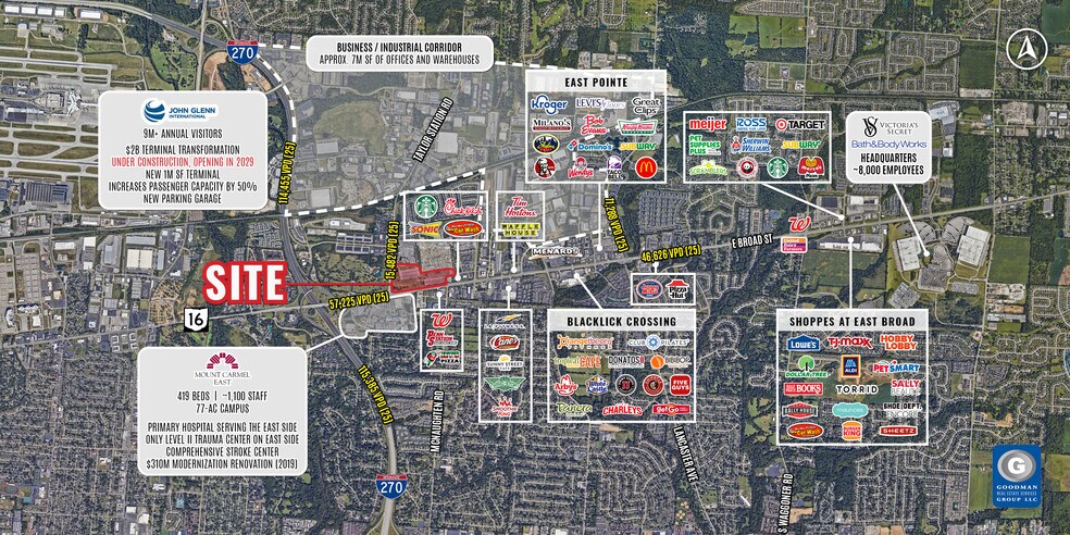 6150 E Broad St, Columbus, OH à louer - Aérien – Image 2 sur 7
