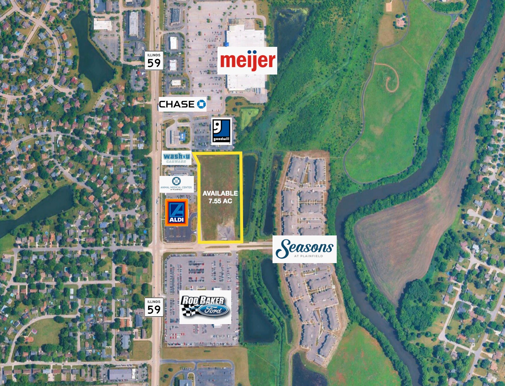 SEC RT 59 & Joseph St, Plainfield, IL à vendre Aérien– Image 1 sur 5