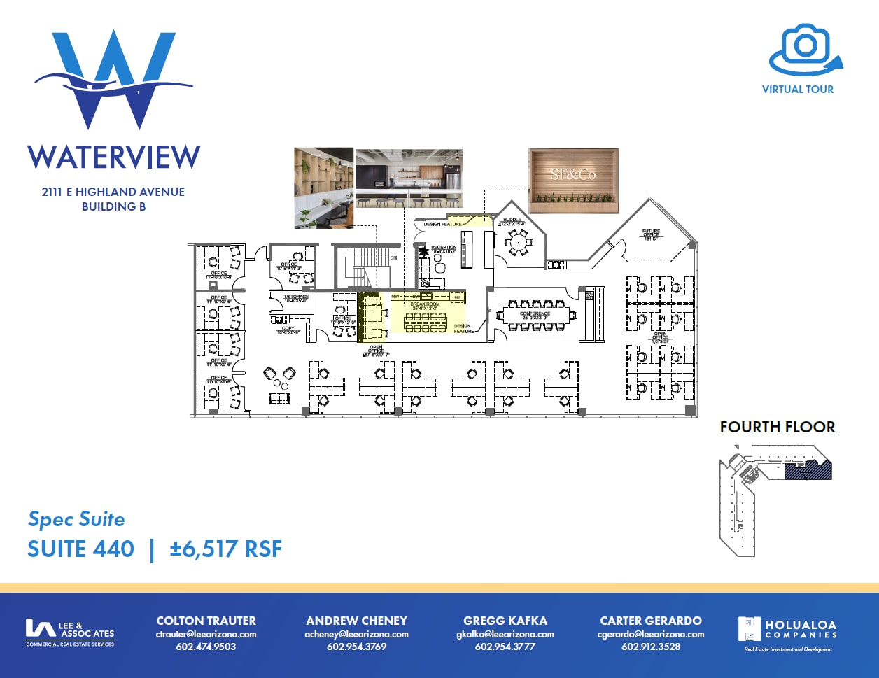 2111 E Highland Ave, Phoenix, AZ à louer Plan d’étage– Image 1 sur 1