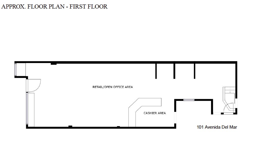 101-103 Avenida Del Mar, San Clemente, CA à vendre - Plan d’étage – Image 2 sur 4